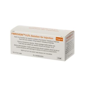 Fibrovein 0.5% Solution for injection (10 x 5ml vials)