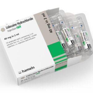Lidocaine Hydrochloride Injection 2% (40mg in 2ml) 10 Pack