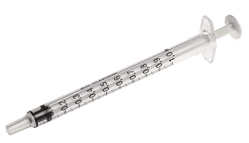 1 ml Syringe (100 Pack)